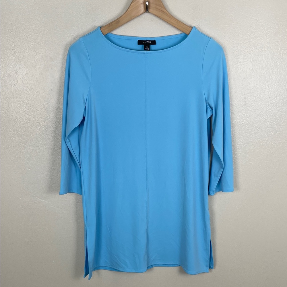 NWOT Alfani XS Women's  Blue Long Sleeve Tunic